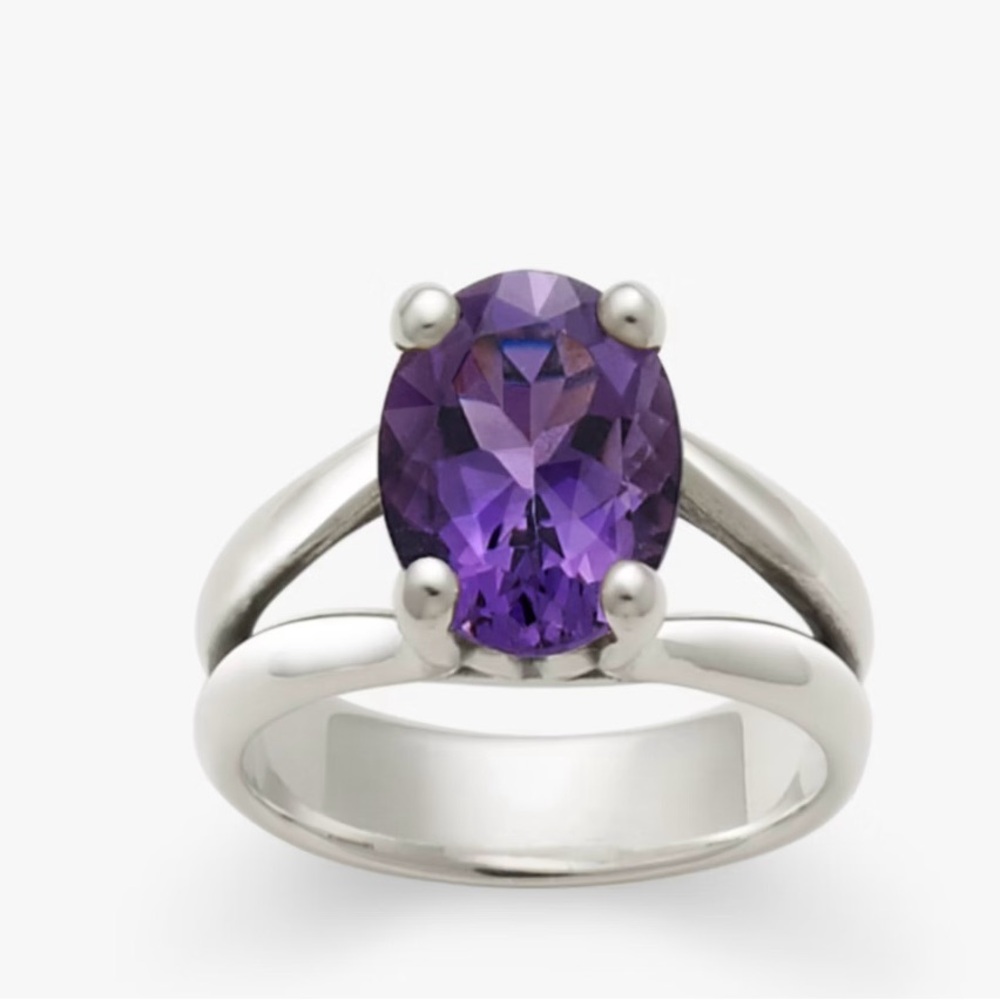 James Avery Amethyst Oval Ring - image 1